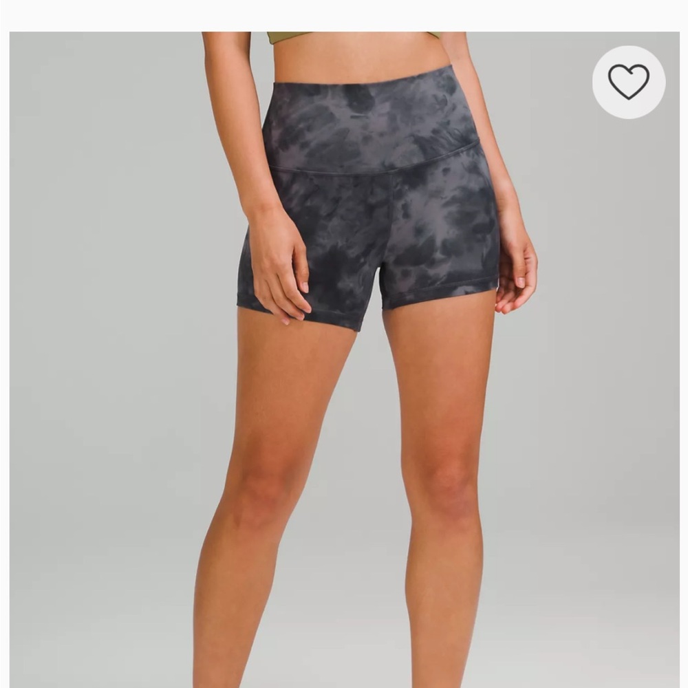 Lululemon Gray Tie-Dye Shorts